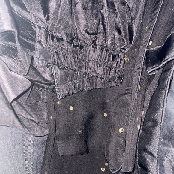 Black gold 3 pc shalvar kameez - Picture 4 of 4